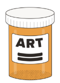 ART medication bottle